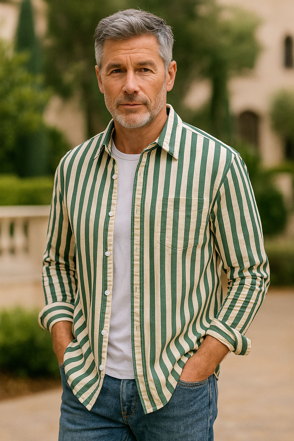 Simon | Elegant Striped Shirt