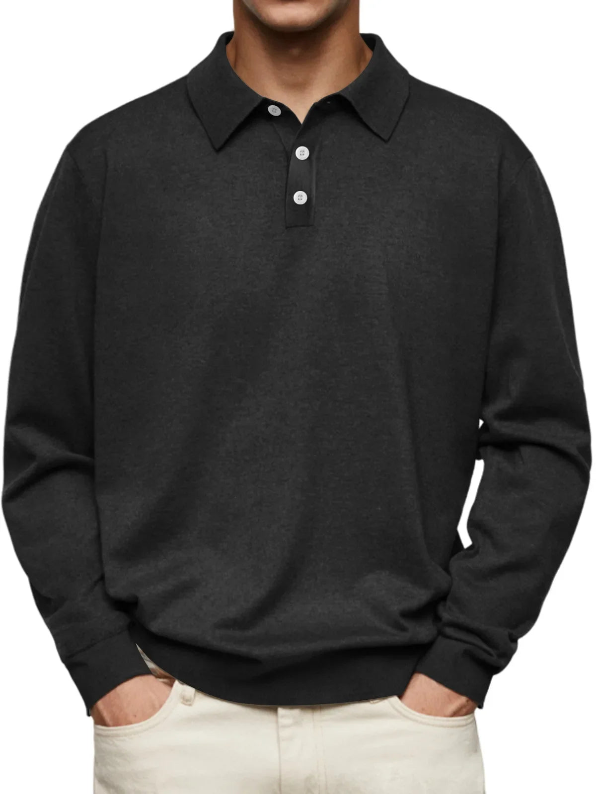 Caleb | Casual Long-Sleeve Polo Shirt