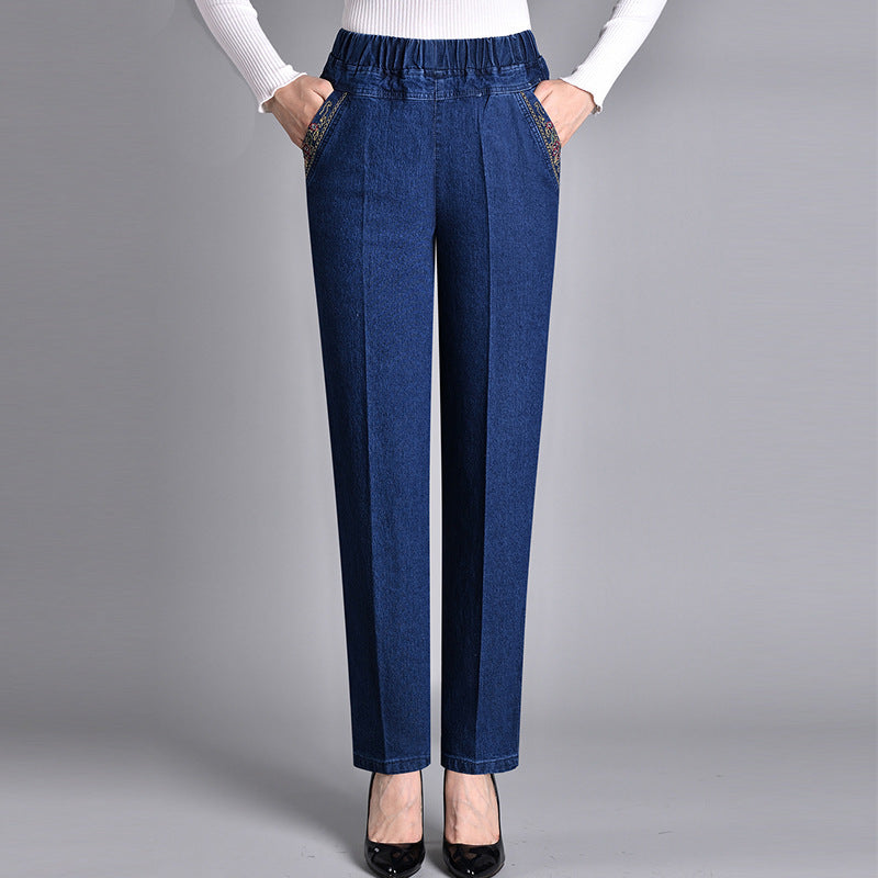 Beatrice | Stretch Denim Side Pocket Jeans