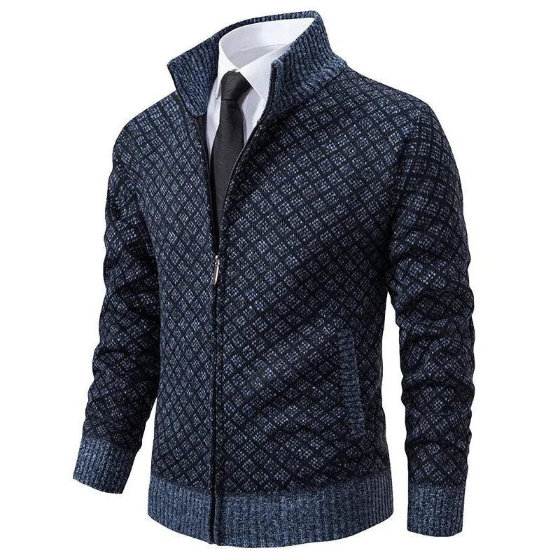 Brian | Stylish Knitted Zip Cardigan