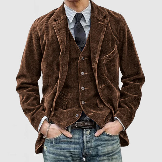 Darren | Vintage Layered Jacket and Vest