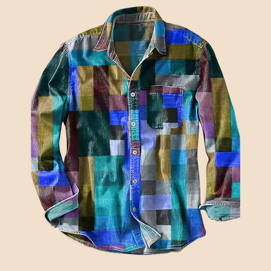 Warren | Vintage Rainbow Print Shirt