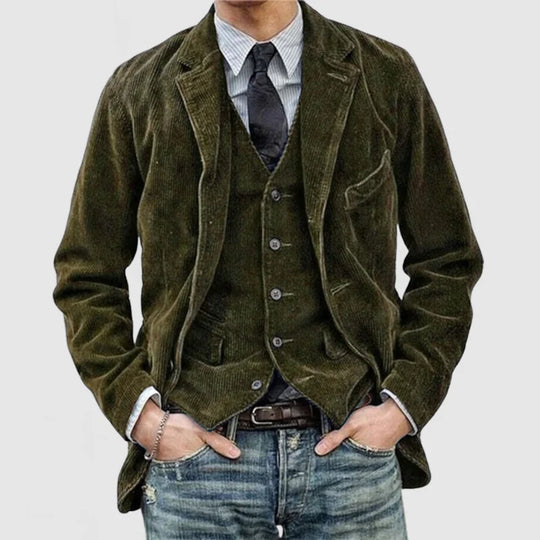 Darren | Vintage Layered Jacket and Vest