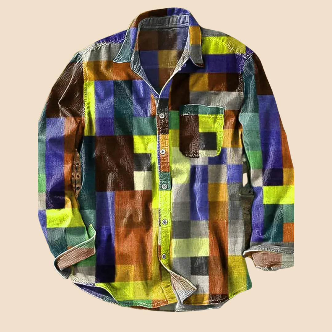 Warren | Vintage Rainbow Print Shirt