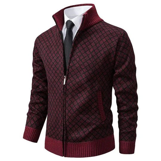 Brian | Stylish Knitted Zip Cardigan