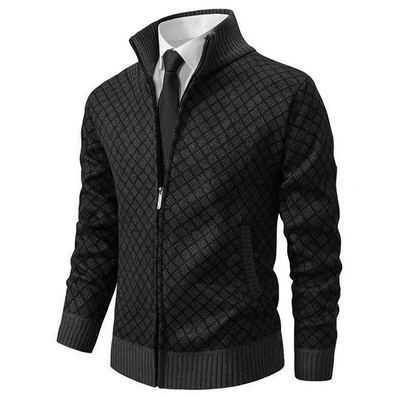 Brian | Stylish Knitted Zip Cardigan