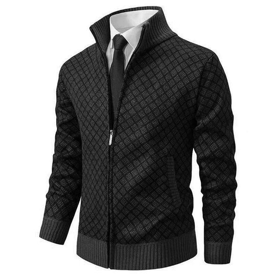 Brian | Stylish Knitted Zip Cardigan