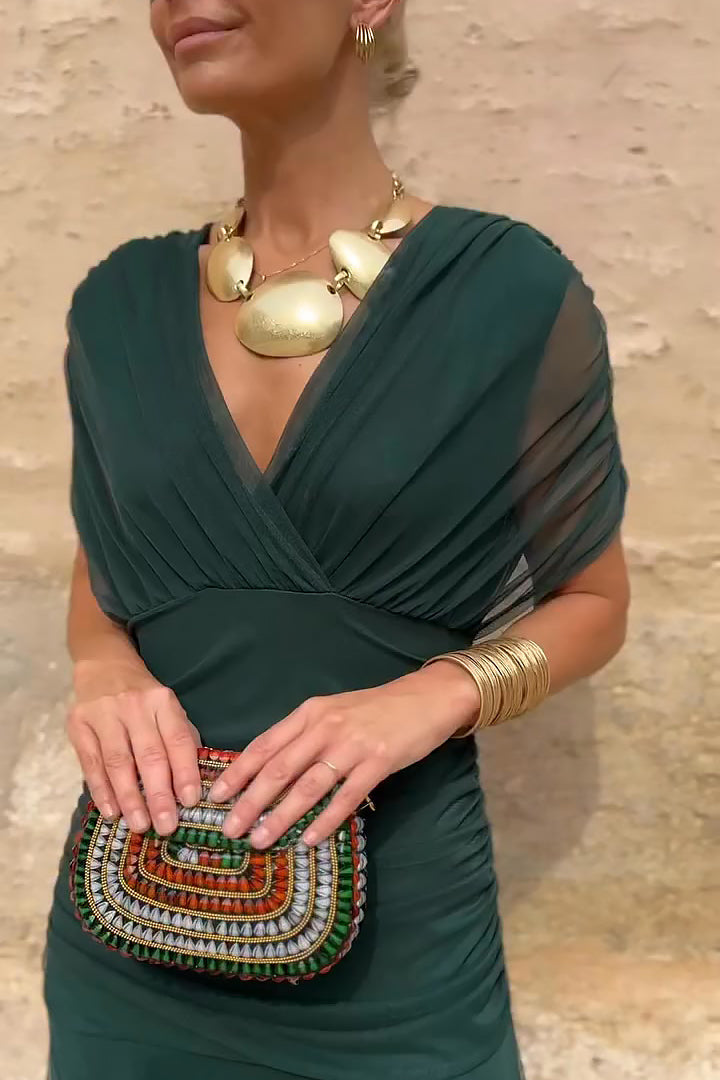 Isabel | Elegant Long V-Neck Dress