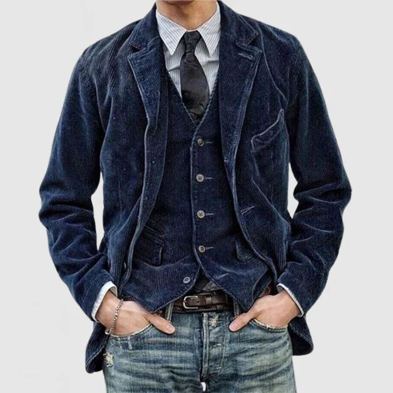 Darren | Vintage Layered Jacket and Vest