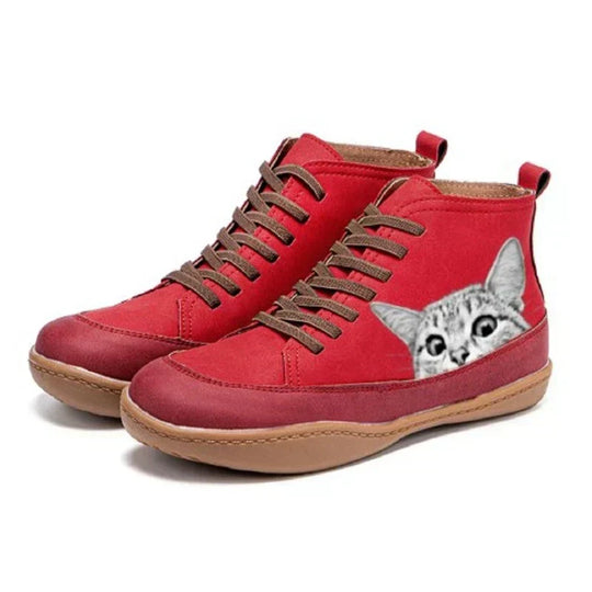 Wilhelmina | Cat Design Ankle Boots