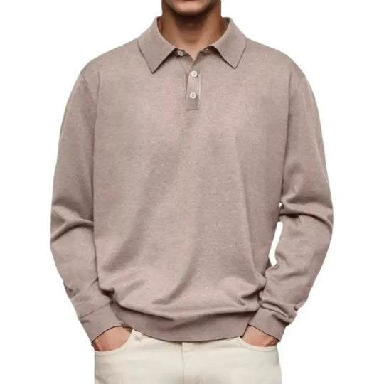 Caleb | Casual Long-Sleeve Polo Shirt