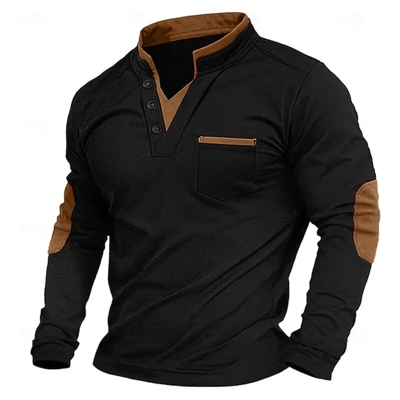 Arnold | Men's V-Neck Sweatshirt