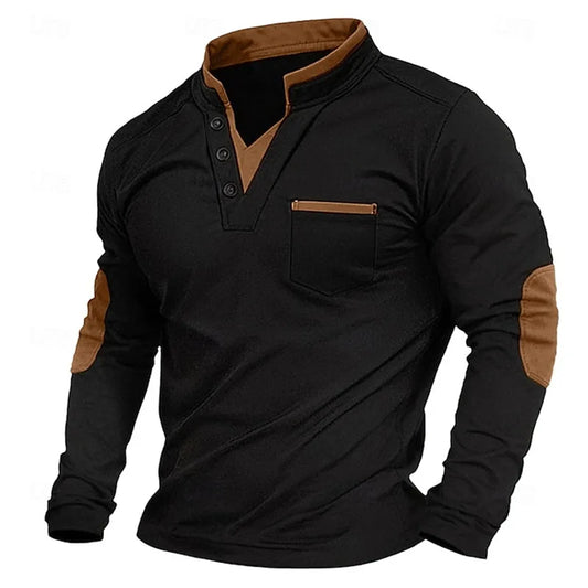 Arnold | Men's V-Neck Sweatshirt