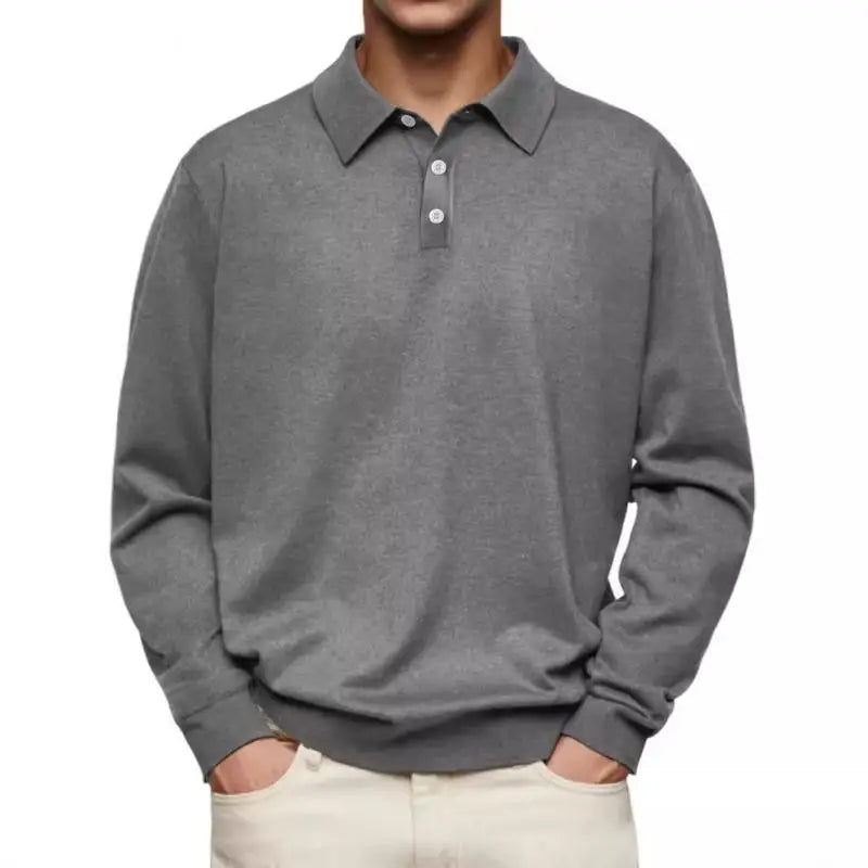 Caleb | Casual Long-Sleeve Polo Shirt