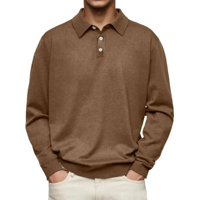 Caleb | Casual Long-Sleeve Polo Shirt