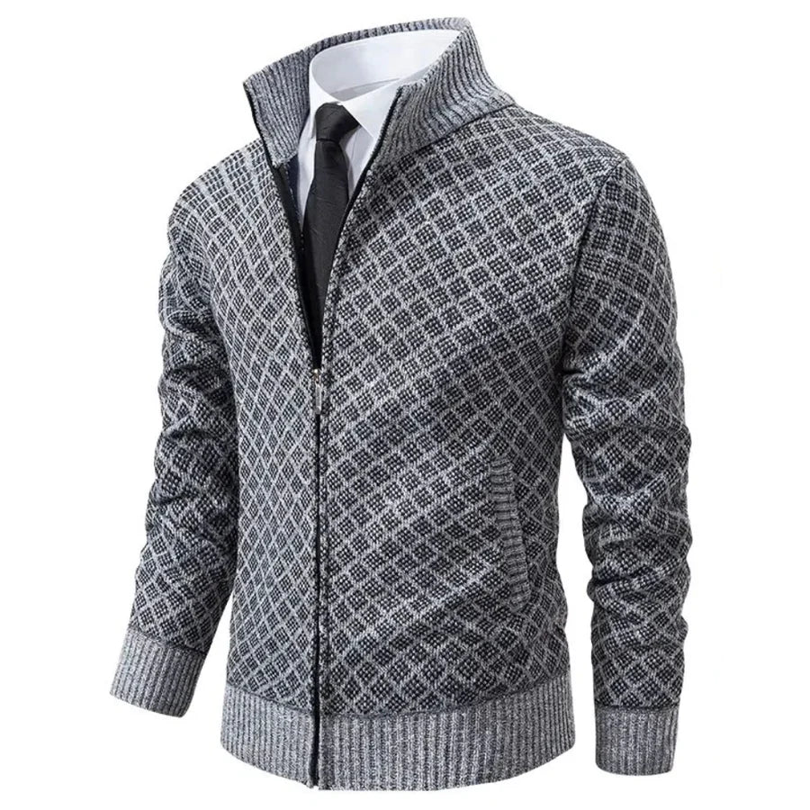 Brian | Stylish Knitted Zip Cardigan