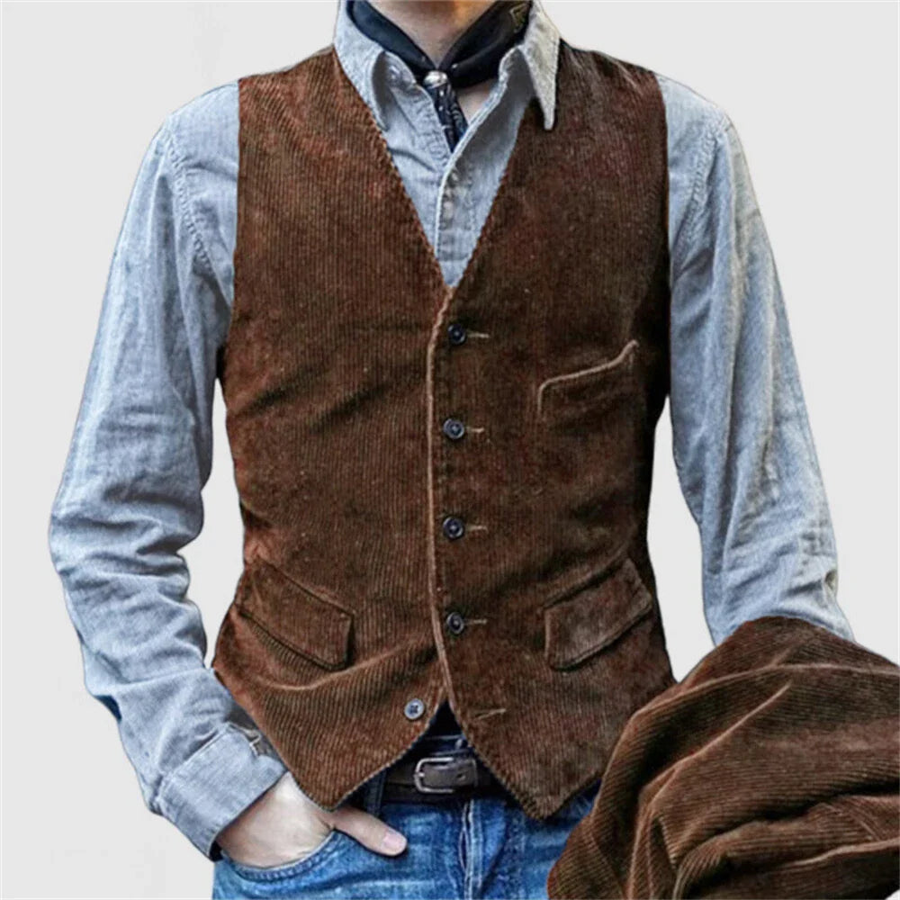 Darren | Vintage Layered Jacket and Vest