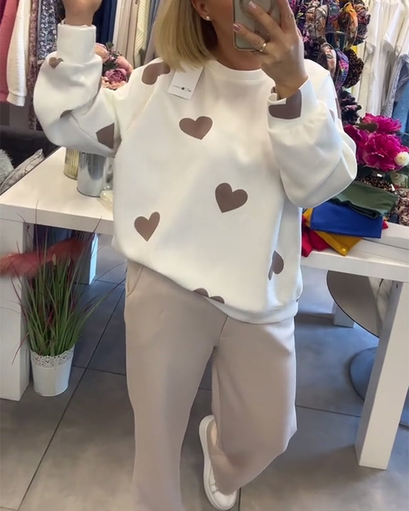 Eden | Comfortable Cotton Heart Sweater