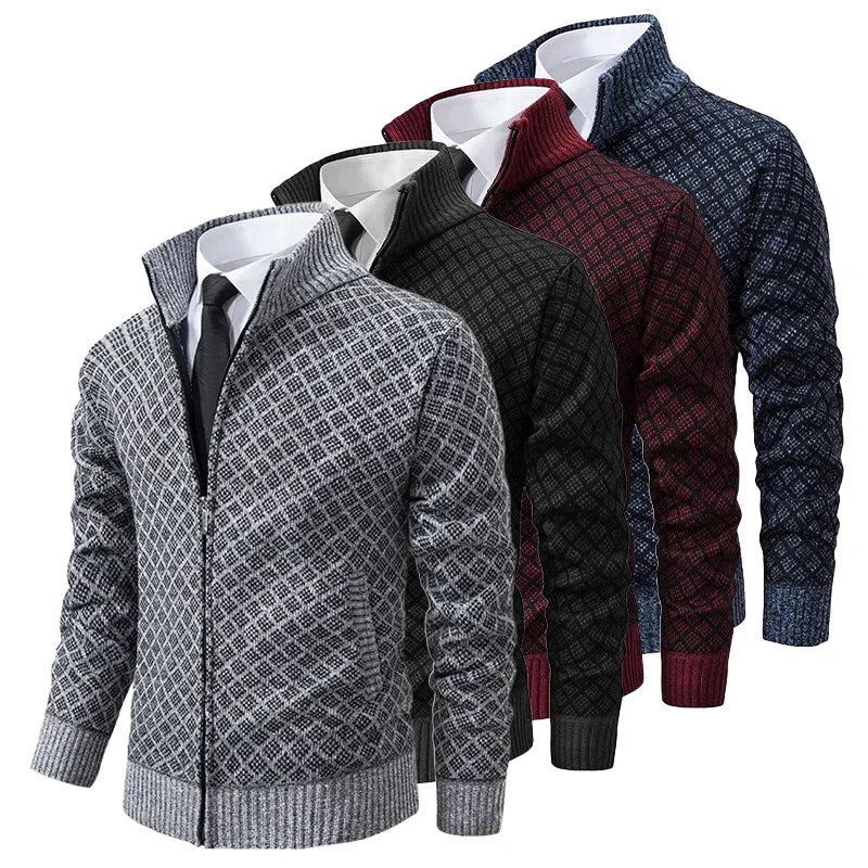 Brian | Stylish Knitted Zip Cardigan
