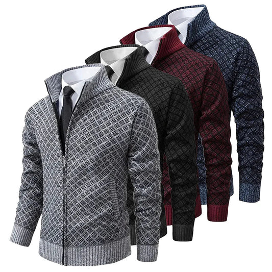 Brian | Stylish Knitted Zip Cardigan