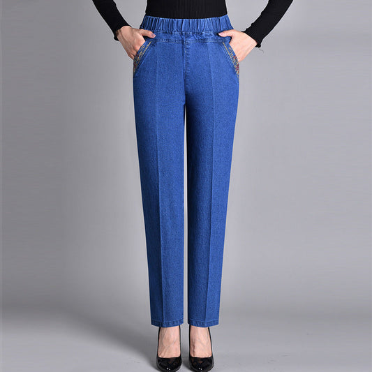 Beatrice | Stretch Denim Side Pocket Jeans