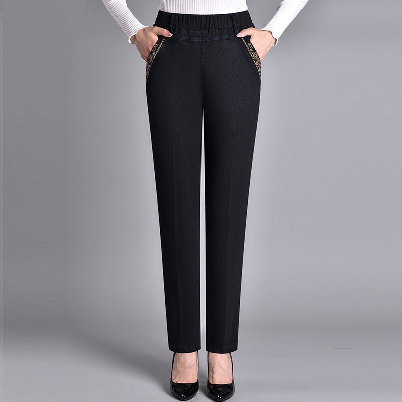 Beatrice | Stretch Denim Side Pocket Jeans