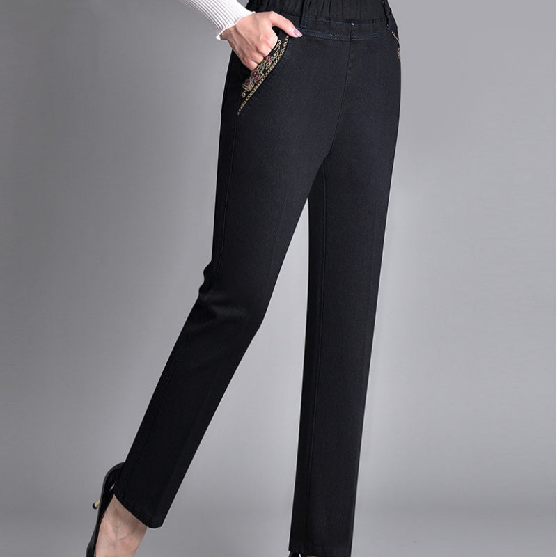 Beatrice | Stretch Denim Side Pocket Jeans