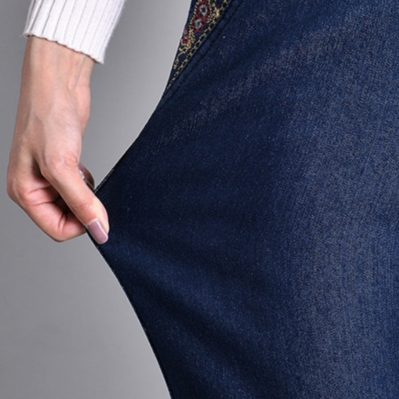 Beatrice | Stretch Denim Side Pocket Jeans